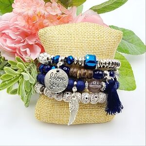 Boho Layered Beaded Bracelet Set
